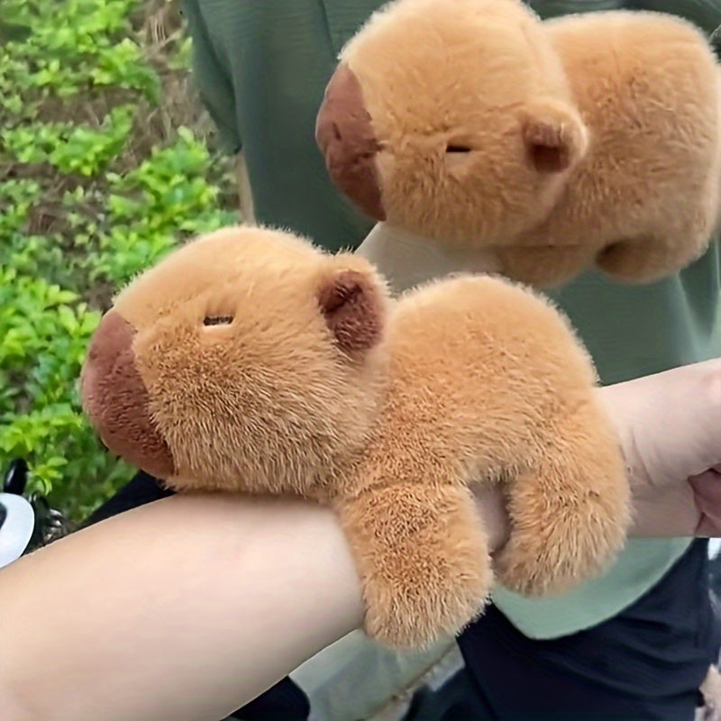 Capibara Capybara Doll Snap Ring - Cute Plush Toy, Online Celebrity Ugly Cute Doll - Hiccupzz