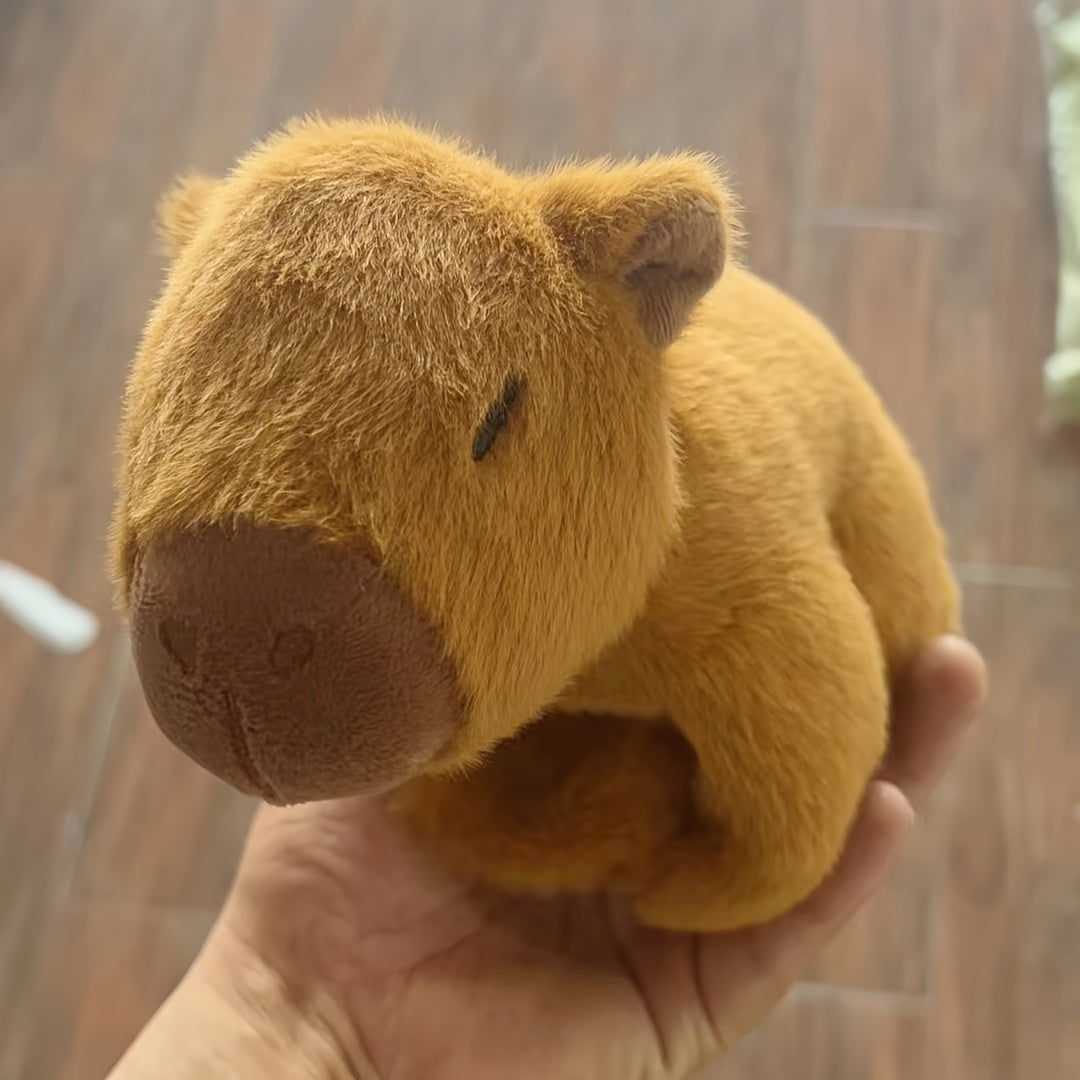 Capibara Capybara Doll Snap Ring - Cute Plush Toy, Online Celebrity Ugly Cute Doll - Hiccupzz