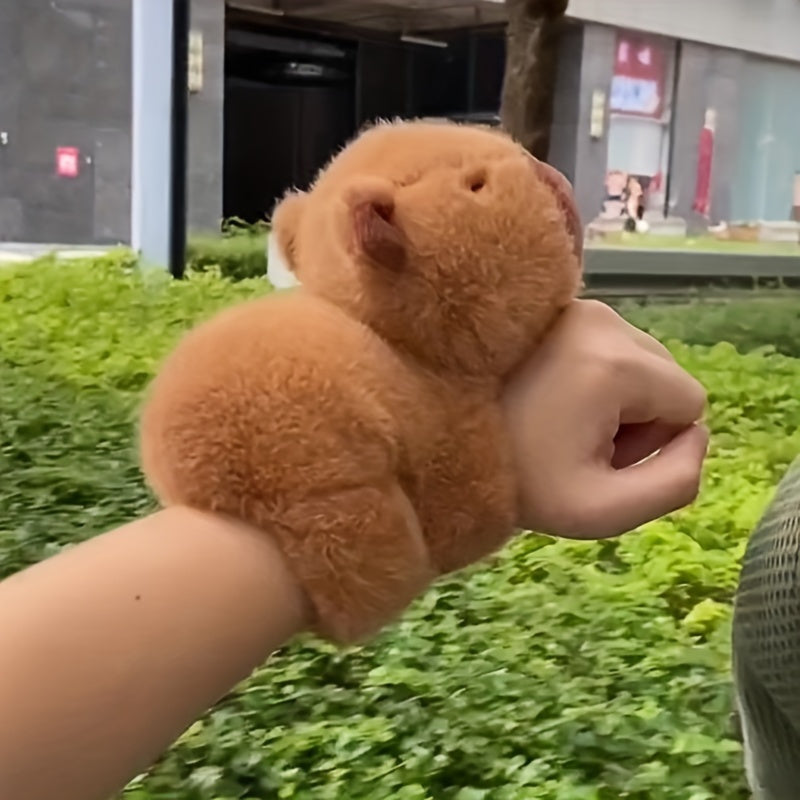 Capibara Capybara Doll Snap Ring - Cute Plush Toy, Online Celebrity Ugly Cute Doll - Hiccupzz