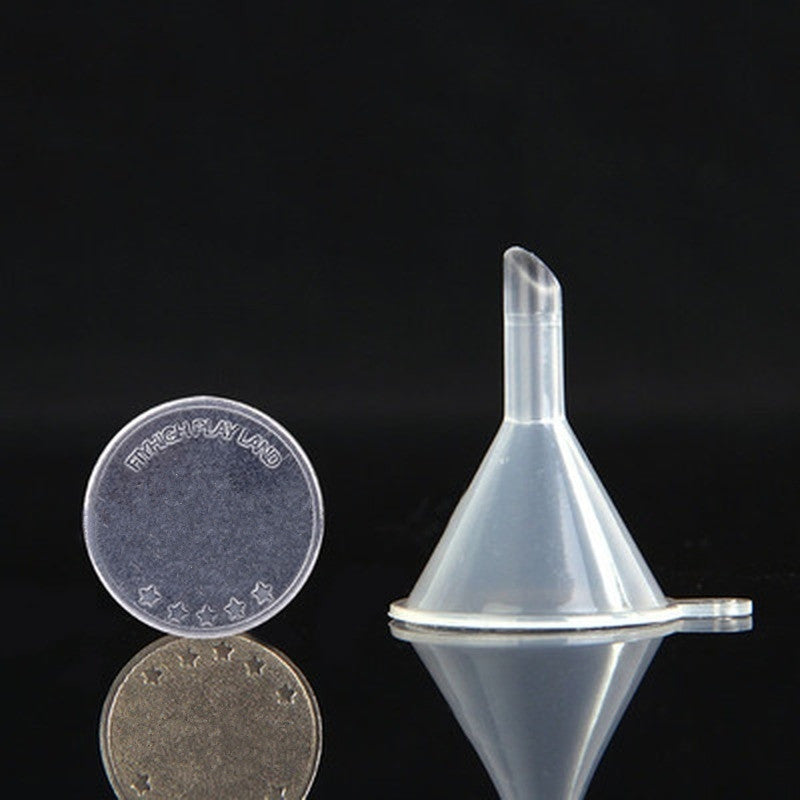 Mini Plastic Funnels (10-Pack): Multipurpose for Bottle Filling, Essential Oils, Perfume, Spices, Sand Art, and Powder Transfer - Hiccupzz