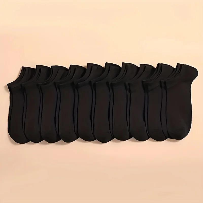 Unisex Low Cut Ankle Socks - 10/20/40 Pairs, Black, White, Grey - Hiccupzz