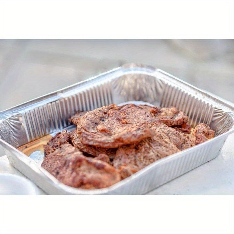 50-Pack Extra Heavy Duty Full-Size Aluminum Foil Pans – 21"x13" - Hiccupzz