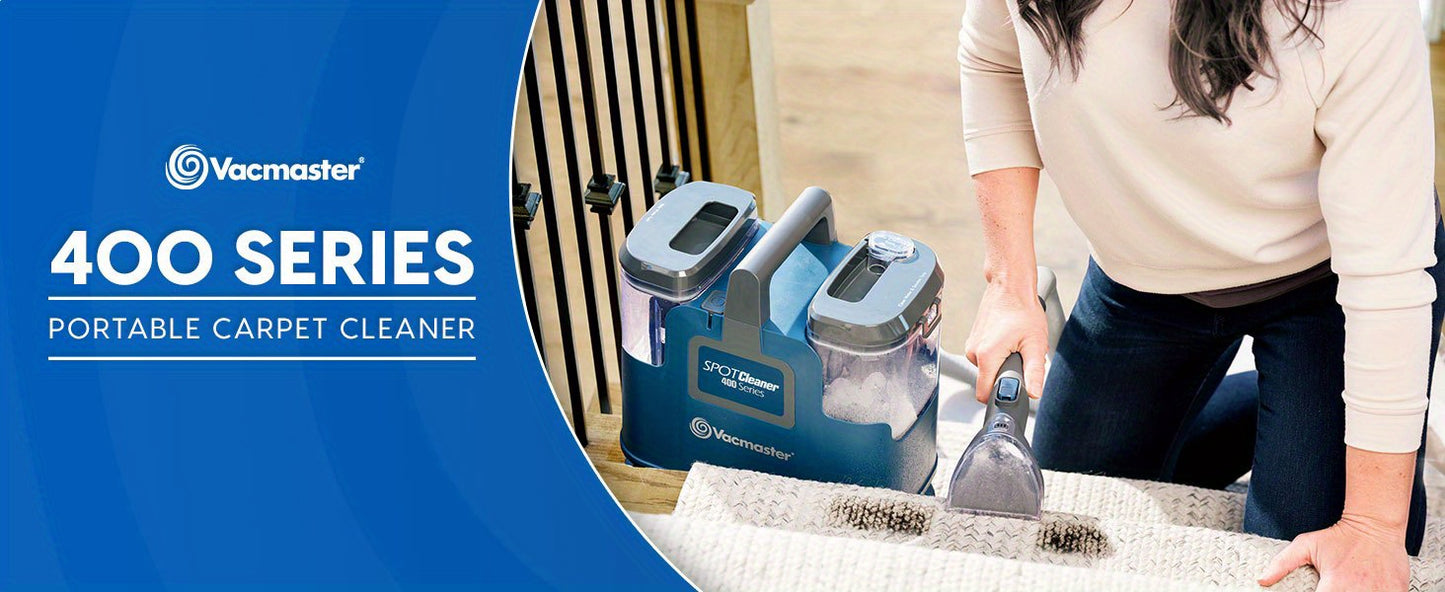 Vacmaster SCB301 400 Series Portable Spot Cleaner - 15Kpa Suction for Carpets, Upholstery, Pets & Rugs