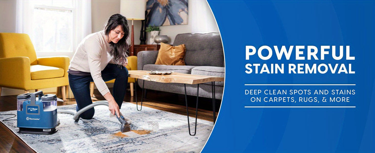 Vacmaster SCB301 400 Series Portable Spot Cleaner - 15Kpa Suction for Carpets, Upholstery, Pets & Rugs