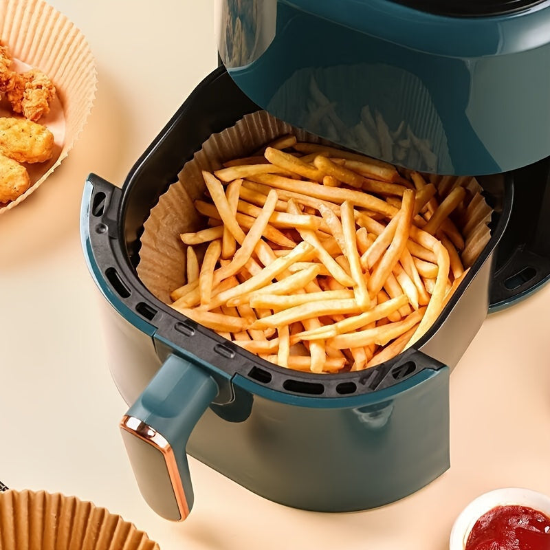 Non-Stick Disposable Air Fryer Paper Lining for Square Baking & Cooking – Oven & Microwave Safe - Hiccupzz