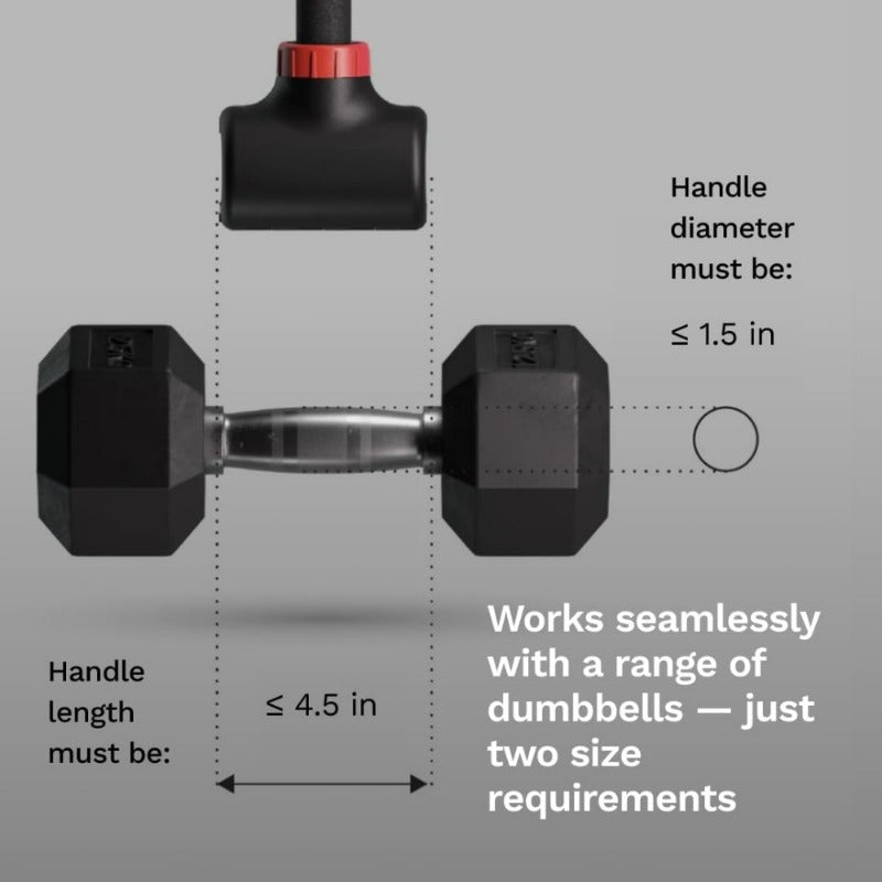 Adjustable Dumbbell to Barbell/Kettlebell Set for Full-Body Workout, 200lbs Capacity - Hiccupzz