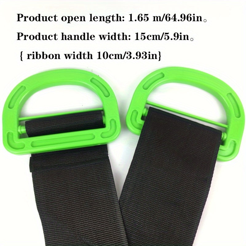 Adjustable Heavy-Duty Moving and Lifting Straps - 600 lbs Capacity, Furniture & Object Carrier with Ergonomic Handle for Safe and Easy Maneuvering - Hiccupzz