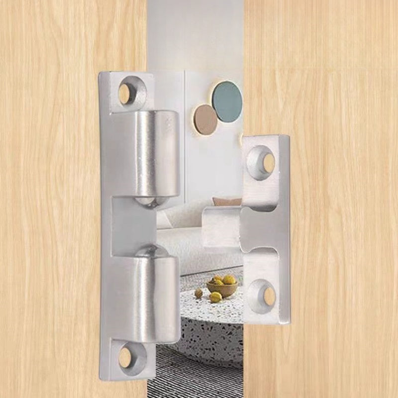 1 Pc/2 Pcs Stainless Steel Magnetic Door Latch - No-Drill Suction, Strong Magnetic, Anti-Collision, for Bedroom, Bathroom, Wardrobe, Cabinet