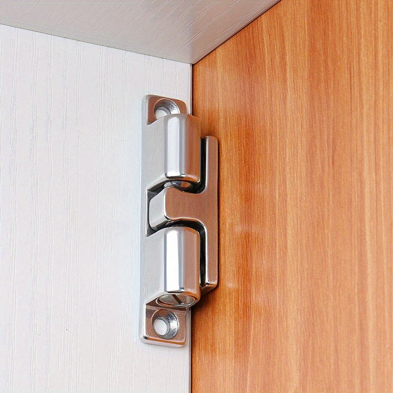 1 Pc/2 Pcs Stainless Steel Magnetic Door Latch - No-Drill Suction, Strong Magnetic, Anti-Collision, for Bedroom, Bathroom, Wardrobe, Cabinet