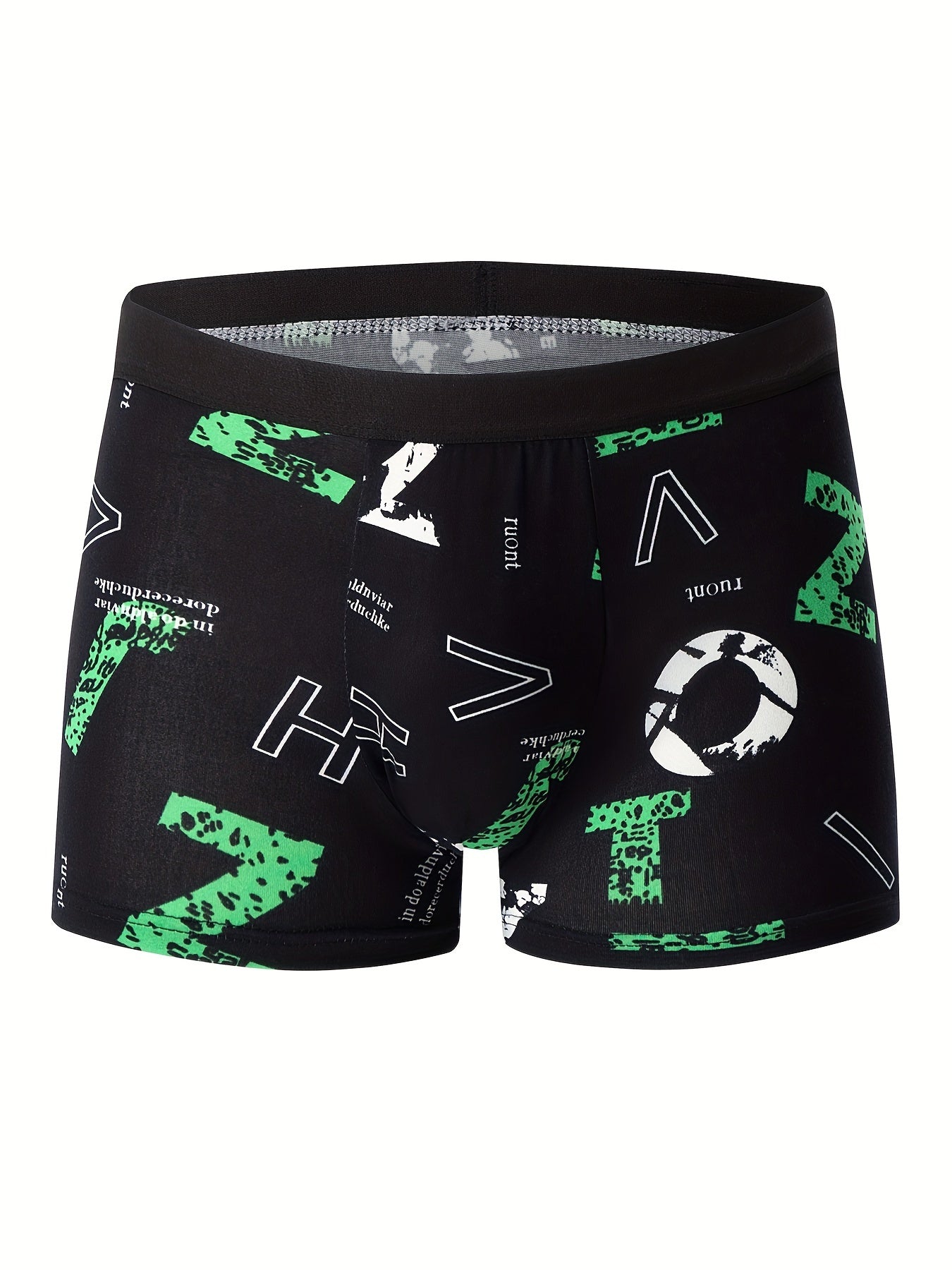 4-Pack Men's Flower Pattern Boxer Briefs - Breathable Antibacterial Sports Shorts for Casual Comfort - Hiccupzz