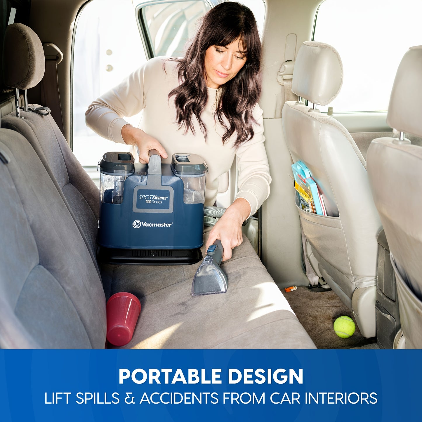 Vacmaster SCB301 400 Series Portable Spot Cleaner - 15Kpa Suction for Carpets, Upholstery, Pets & Rugs