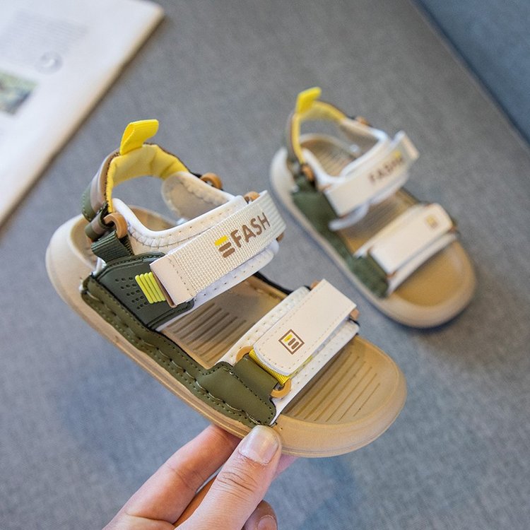 Children's Fashion Simple Soft Bottom Package Head Sandals - Hiccupzz