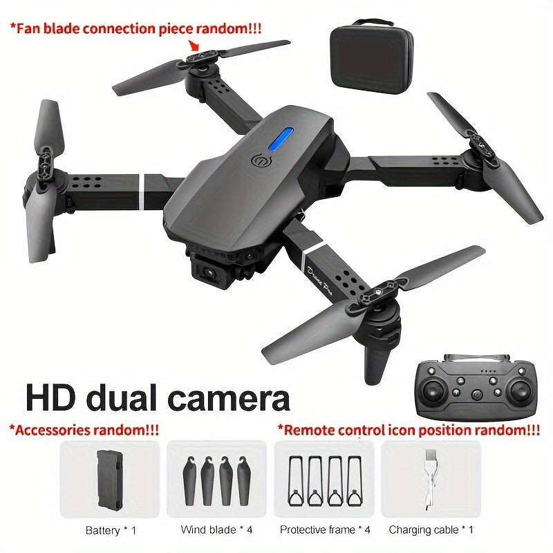 Foldable KBDFA E88 Drone with HD Camera, Obstacle Avoidance, and WIFI Control - Hiccupzz