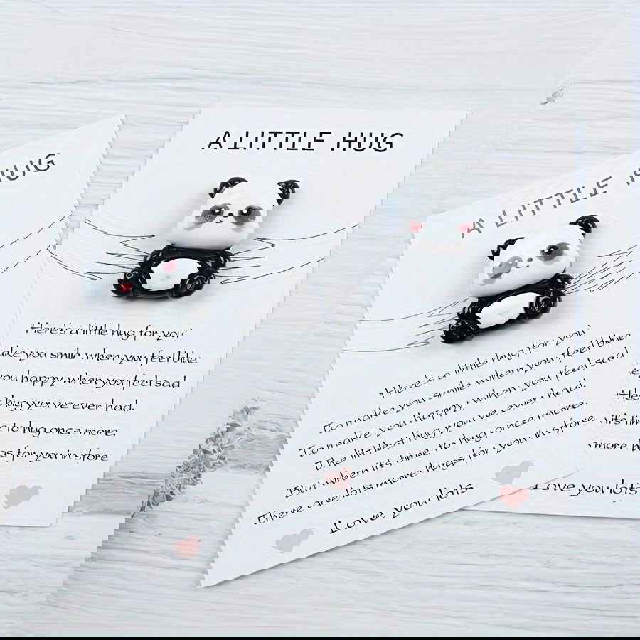 1 Pc / 2 Pcs Cute Panda Blessing Pocket Hug Cards: Birthday, Thank You, and Back to School Gift for Family & Friends - Hiccupzz