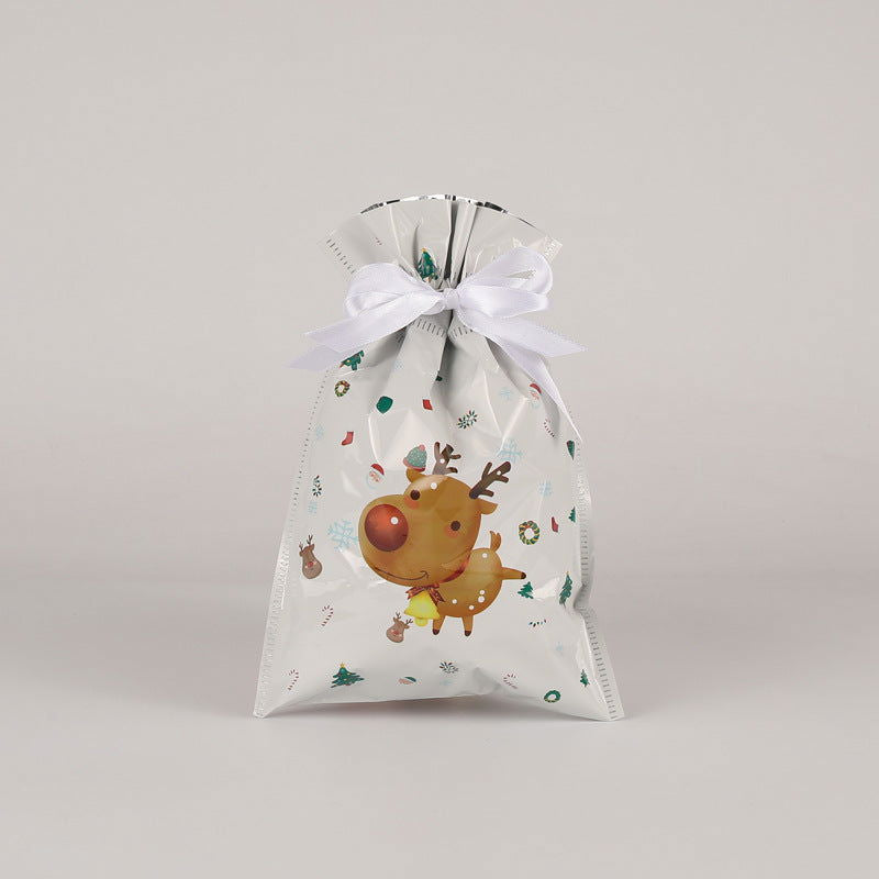 1 Pc, Christmas Gift Bag Set: Drawstring Candy Bags for Decorations and Party Favors - Hiccupzz