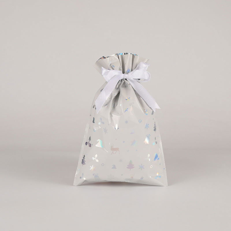 1 Pc, Christmas Gift Bag Set: Drawstring Candy Bags for Decorations and Party Favors - Hiccupzz