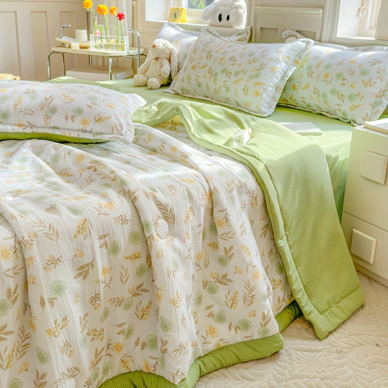 1 Pc Cool blanket Air Conditioning Quilt Light And Breathable, Skin-friendly, And Odorless, Suitable For Single And Double Bedroom - Hiccupzz