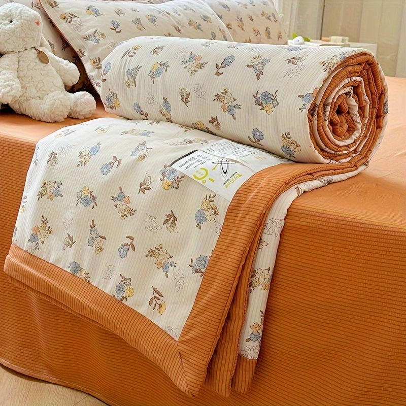 1 Pc Cool blanket Air Conditioning Quilt Light And Breathable, Skin-friendly, And Odorless, Suitable For Single And Double Bedroom - Hiccupzz