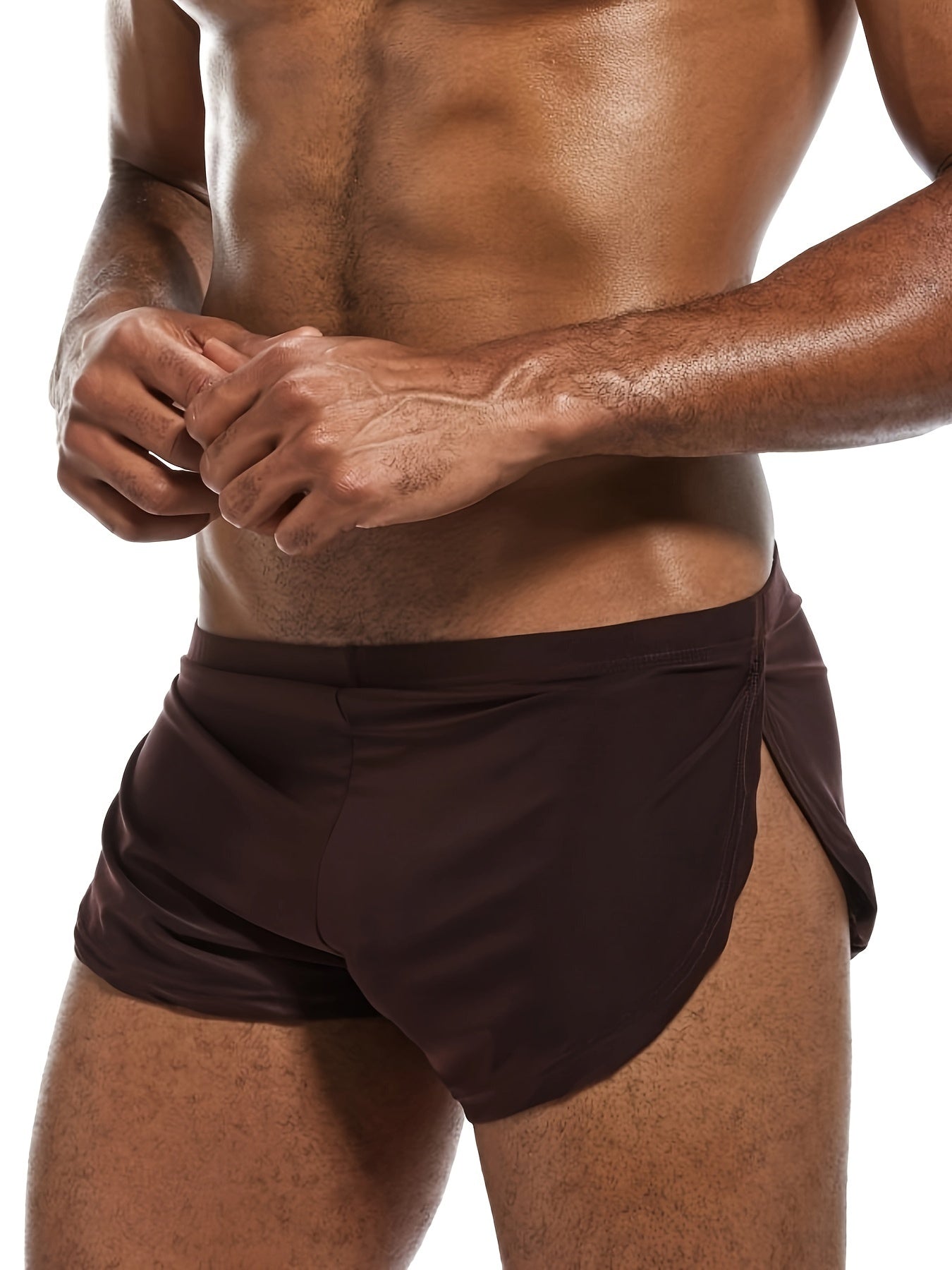1 Pc Men's Split Design Boxer Briefs Breathable Comfortable Boxer Briefs Underwear - Hiccupzz