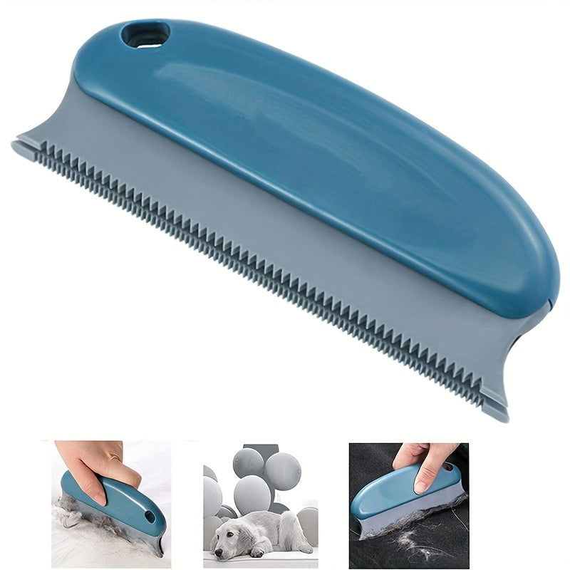 1 Pc Multifunctional Dog Hair Removal Brush – Soft TPR Undercoat Slicker Brush for Couch, Carpet, Car Seats, and Bedding - Hiccupzz