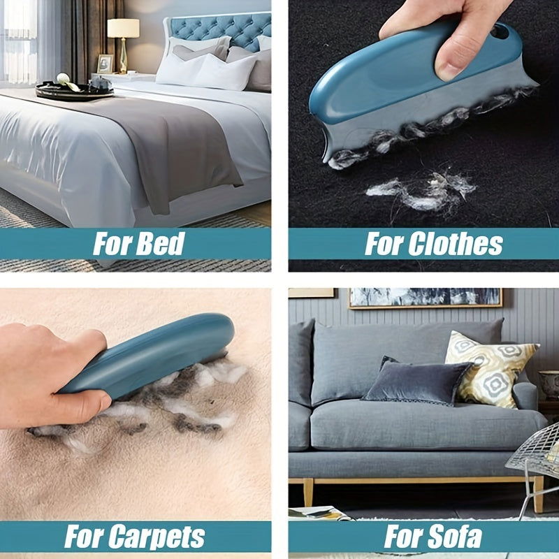 1 Pc Multifunctional Dog Hair Removal Brush – Soft TPR Undercoat Slicker Brush for Couch, Carpet, Car Seats, and Bedding - Hiccupzz