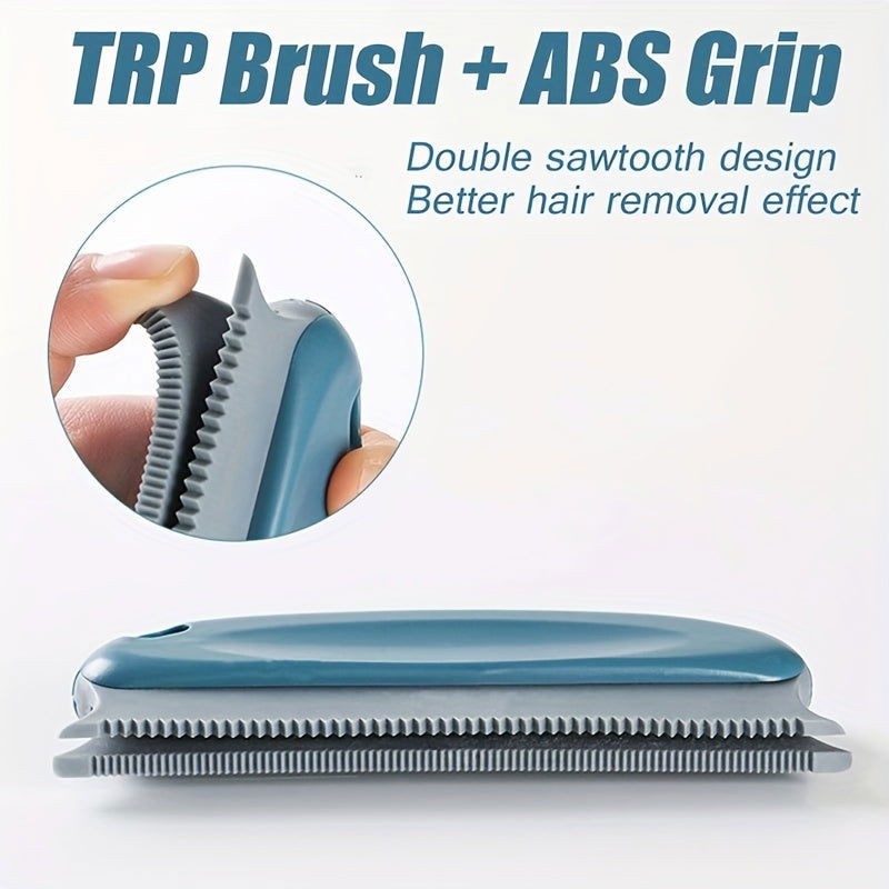 1 Pc Multifunctional Dog Hair Removal Brush – Soft TPR Undercoat Slicker Brush for Couch, Carpet, Car Seats, and Bedding - Hiccupzz