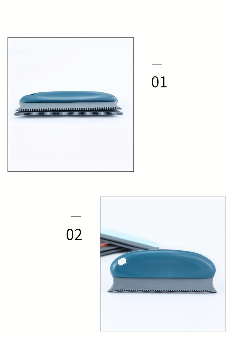 1 Pc Multifunctional Dog Hair Removal Brush – Soft TPR Undercoat Slicker Brush for Couch, Carpet, Car Seats, and Bedding - Hiccupzz