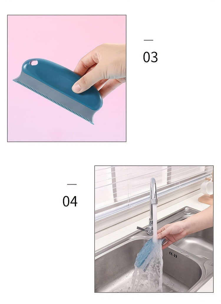 1 Pc Multifunctional Dog Hair Removal Brush – Soft TPR Undercoat Slicker Brush for Couch, Carpet, Car Seats, and Bedding - Hiccupzz