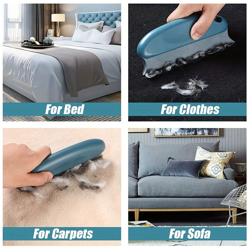1 Pc Multifunctional Dog Hair Removal Brush – Soft TPR Undercoat Slicker Brush for Couch, Carpet, Car Seats, and Bedding - Hiccupzz