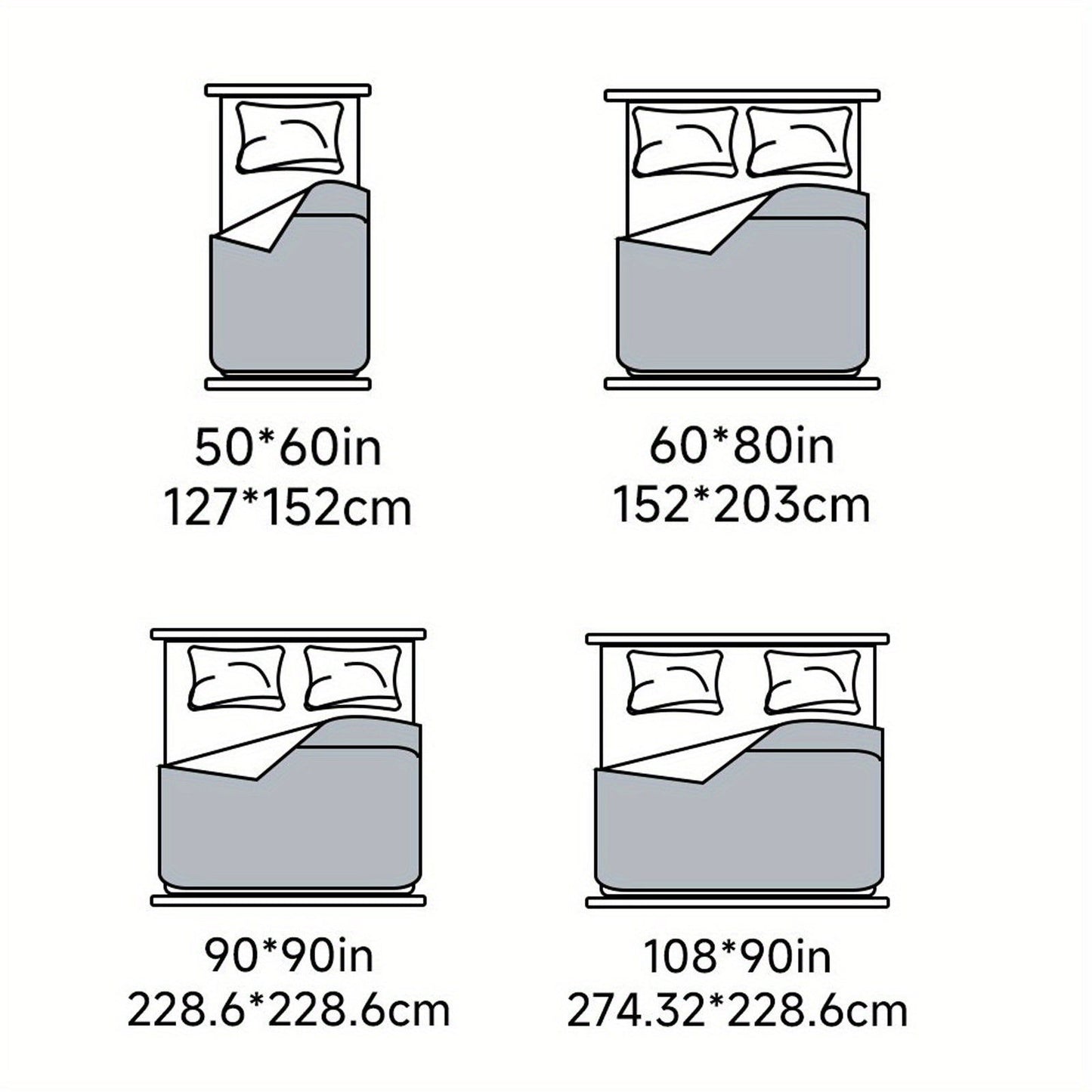 1 Pc Orhopui Cooling Blanket with Double Sided Cold Effect Bed Throw for Hot Sleepers Night Sweats, Skin-Friendly, Breathable, Always Stays Cold, Best Gift Idea - Hiccupzz