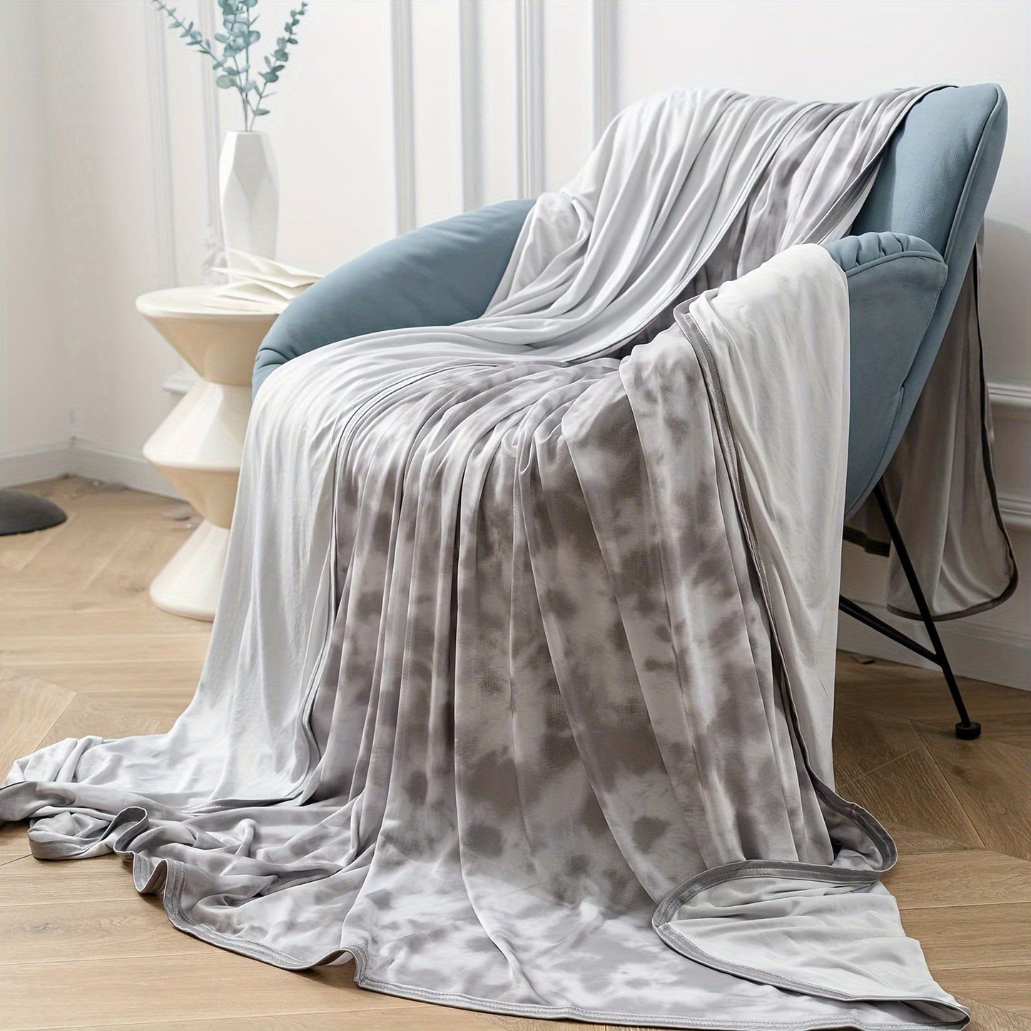 1 Pc Orhopui Cooling Blanket with Double Sided Cold Effect Bed Throw for Hot Sleepers Night Sweats, Skin-Friendly, Breathable, Always Stays Cold, Best Gift Idea - Hiccupzz