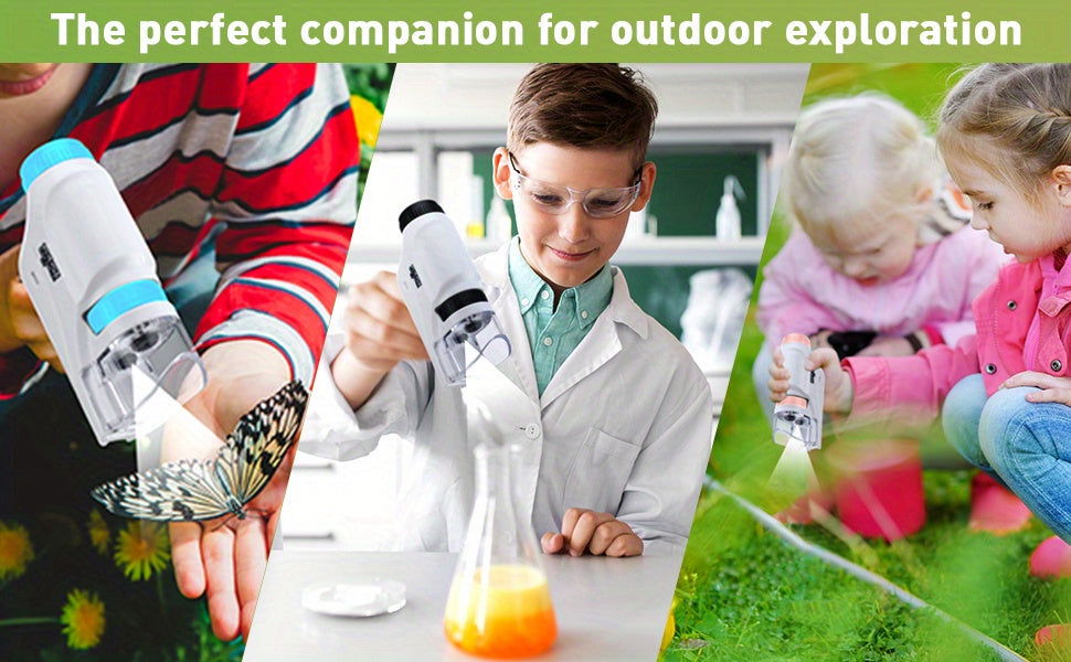 1 Pc Portable Microscope - Explore Nature's Wonders, Ideal Educational Gift & School Supply - Hiccupzz