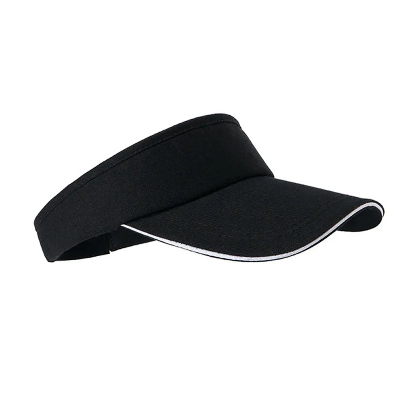 1 Pcs Empty Top Hat Solid Color Men Women Outdoor Sports Tennis Sun Protection Visor Running Golf Hat - Hiccupzz