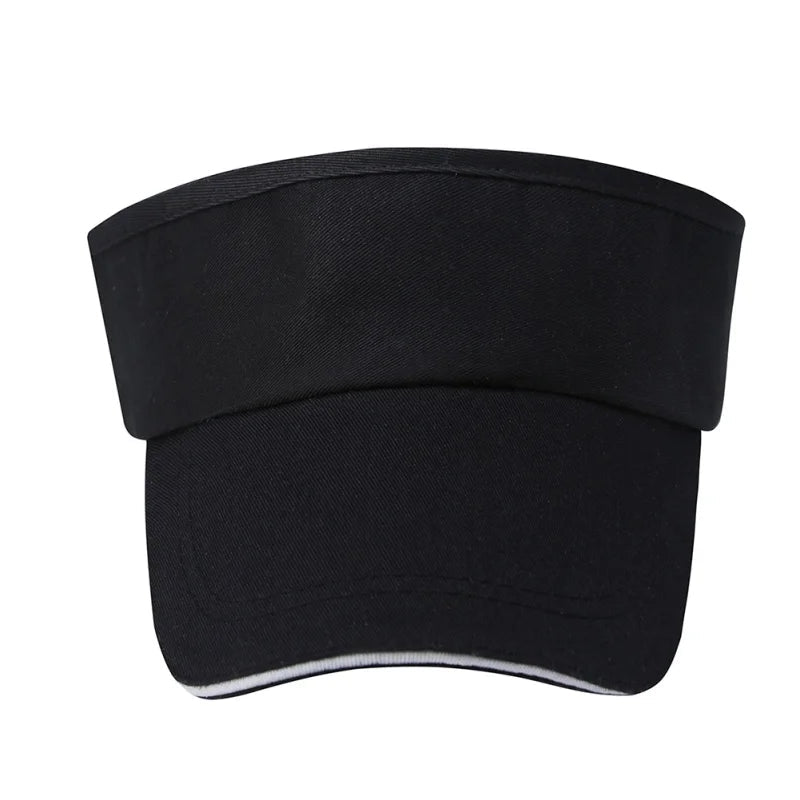 1 Pcs Empty Top Hat Solid Color Men Women Outdoor Sports Tennis Sun Protection Visor Running Golf Hat - Hiccupzz