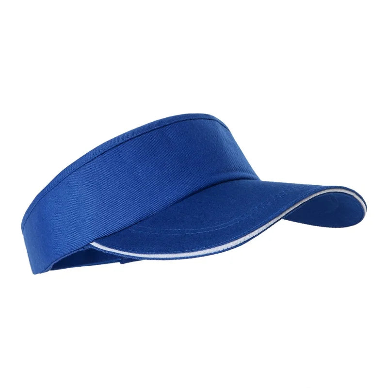 1 Pcs Empty Top Hat Solid Color Men Women Outdoor Sports Tennis Sun Protection Visor Running Golf Hat - Hiccupzz