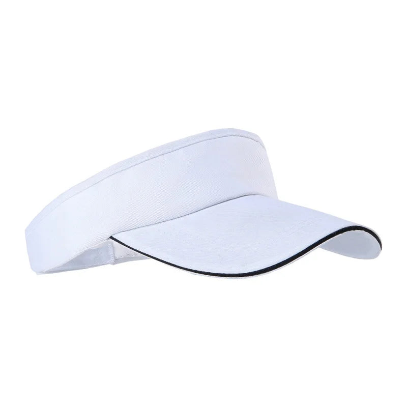 1 Pcs Empty Top Hat Solid Color Men Women Outdoor Sports Tennis Sun Protection Visor Running Golf Hat - Hiccupzz
