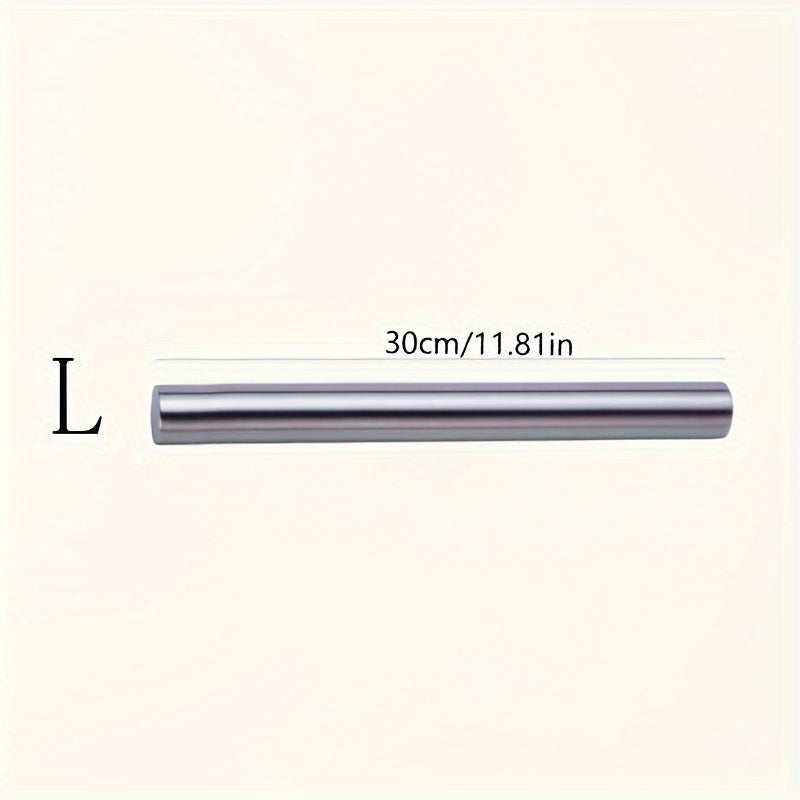 Durable Stainless Steel Rolling Pin for Perfect Dough Every Time - Ideal for Commercial Use and Home Baking - Hiccupzz