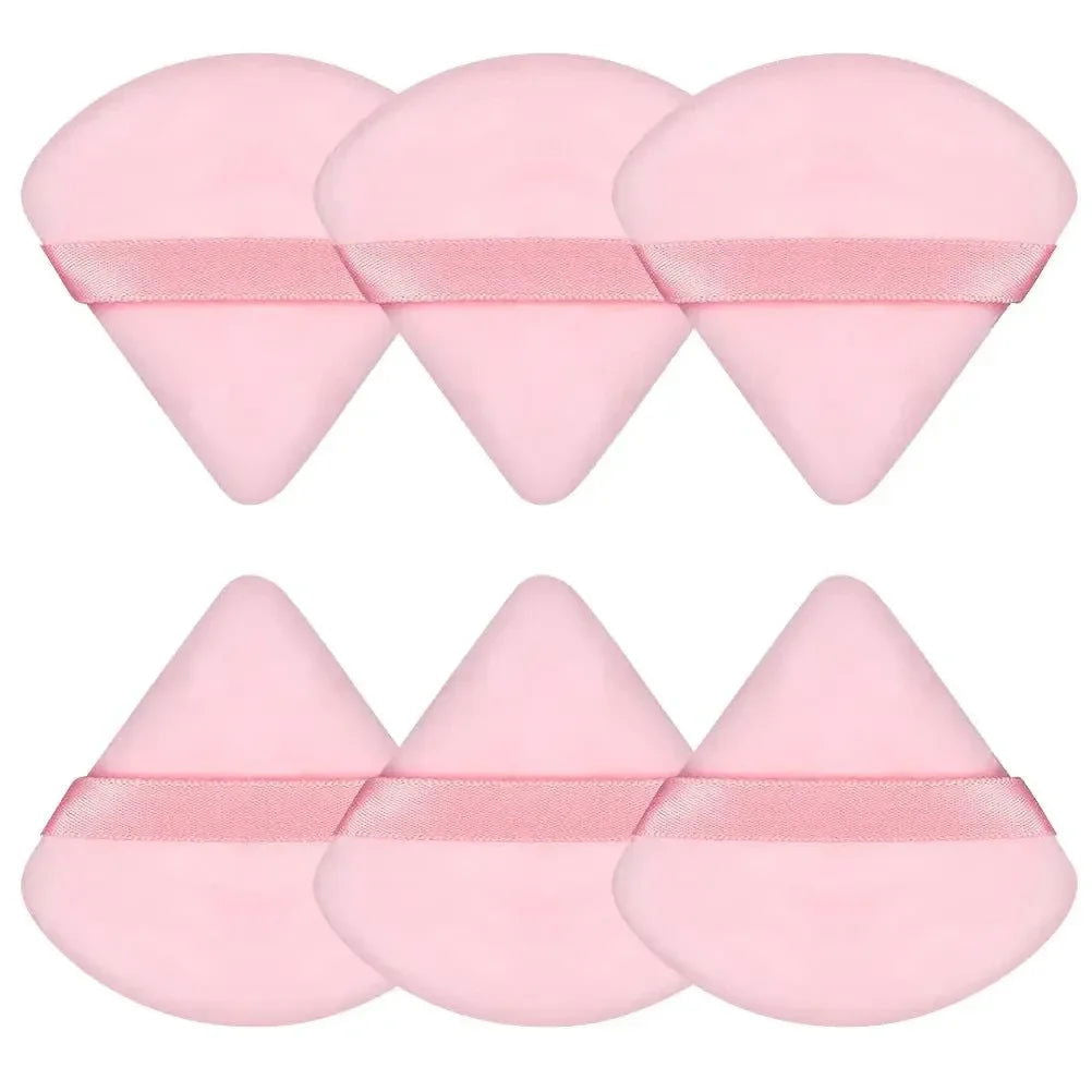 2/6PC Triangular Powder Puff Dry Powder Wet and Dry Makeup Setting Powder Puff Makeup Sponge Air Cushion Beauty Makeup Tools - Hiccupzz