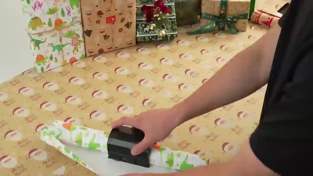 2-Pack Wrapping Paper Cutter Set – Black | Ideal for Christmas Gift Wrapping, Birthday Gifts, Crafting, and Cutting Paper Rolls - Hiccupzz