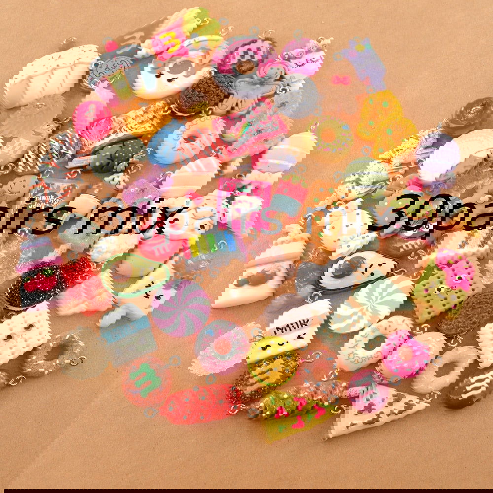 20/30/60/100Pcs/lot By Random Cake Candy Food Charms For Jewelry - Hiccupzz