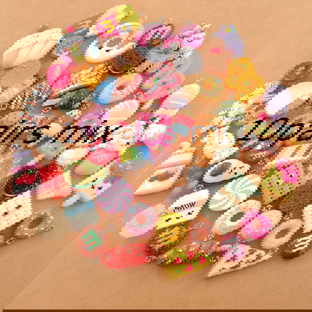 20/30/60/100Pcs/lot By Random Cake Candy Food Charms For Jewelry - Hiccupzz