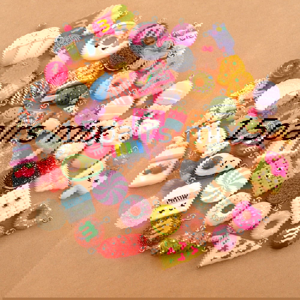 20/30/60/100Pcs/lot By Random Cake Candy Food Charms For Jewelry - Hiccupzz