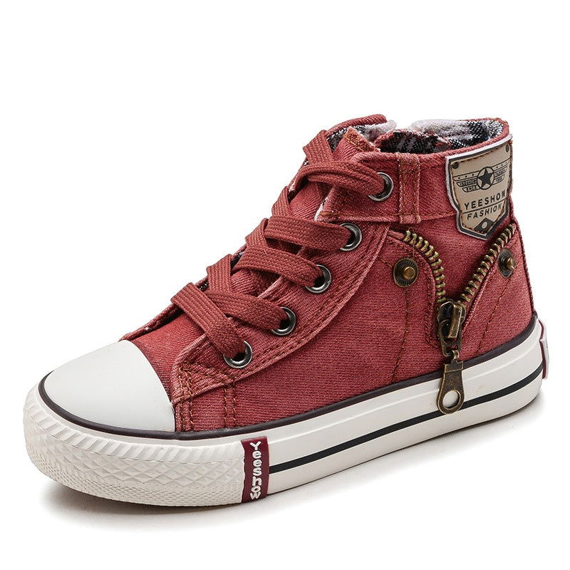 2021 Autumn Expert Skill Children Casual Shoes Boys Girls Sport Shoes Breathable Denim Sneakers Kids Canvas Shoes Baby Boots - Hiccupzz