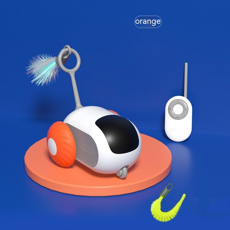 Remote Control Interactive Cat Car Toy USB Charging Chasing Automatic Self-moving Remote Smart Control Car Interactive Cat Toy Pet Products - Hiccupzz