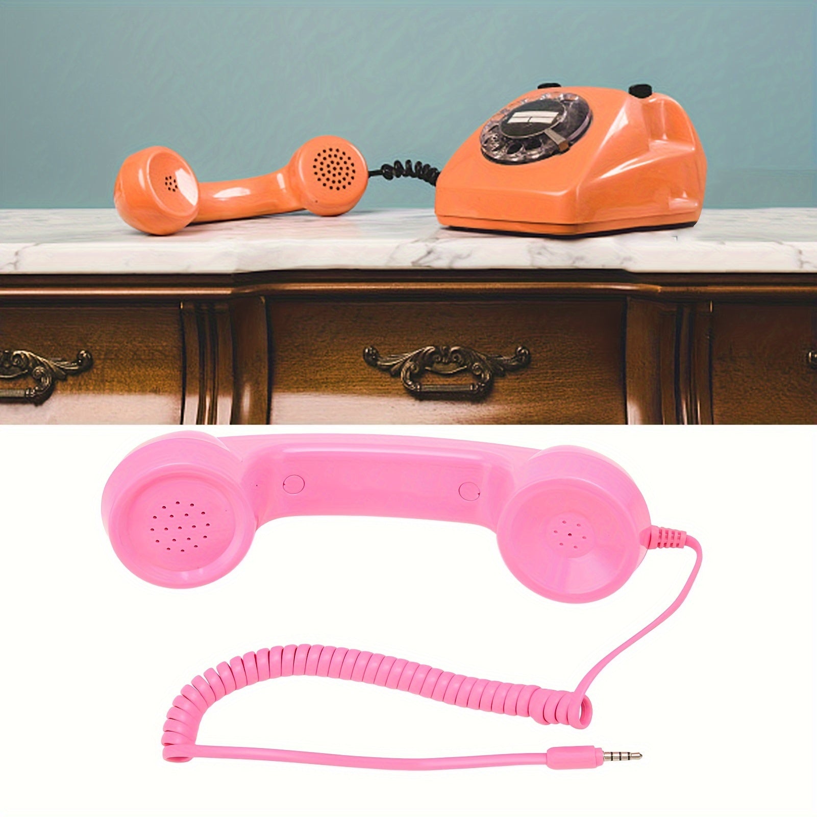Retro Phone Handset with Radiation Protection for Mobile Phones and Computers - Hiccupzz