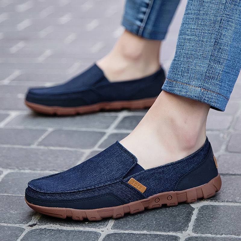 Men's Casual Breathable Cloth Shoes Lightweight PU Canvas - Hiccupzz