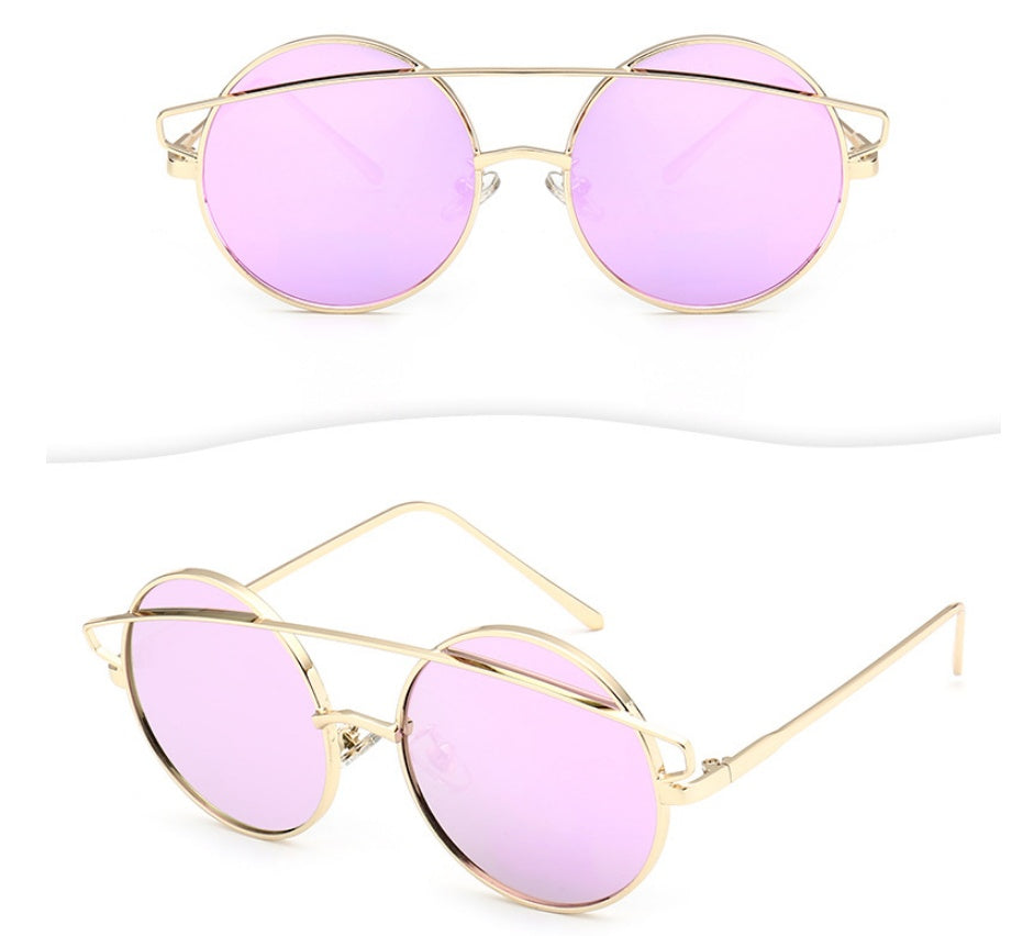 F078 impulse metal children's high quality sunglasses fashion children's sunglasses real film reflective UV400 glasses - Hiccupzz