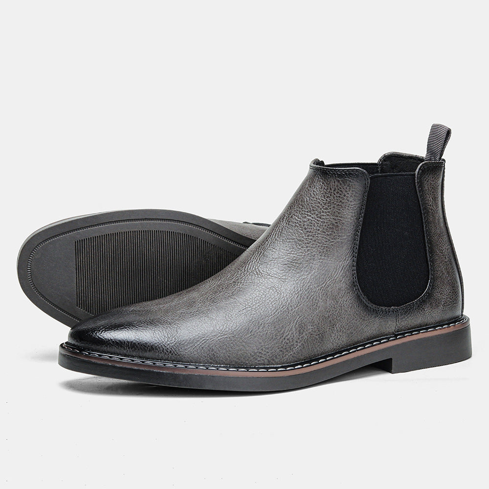 Men's Fashion Retro Cowhide Boots - Hiccupzz