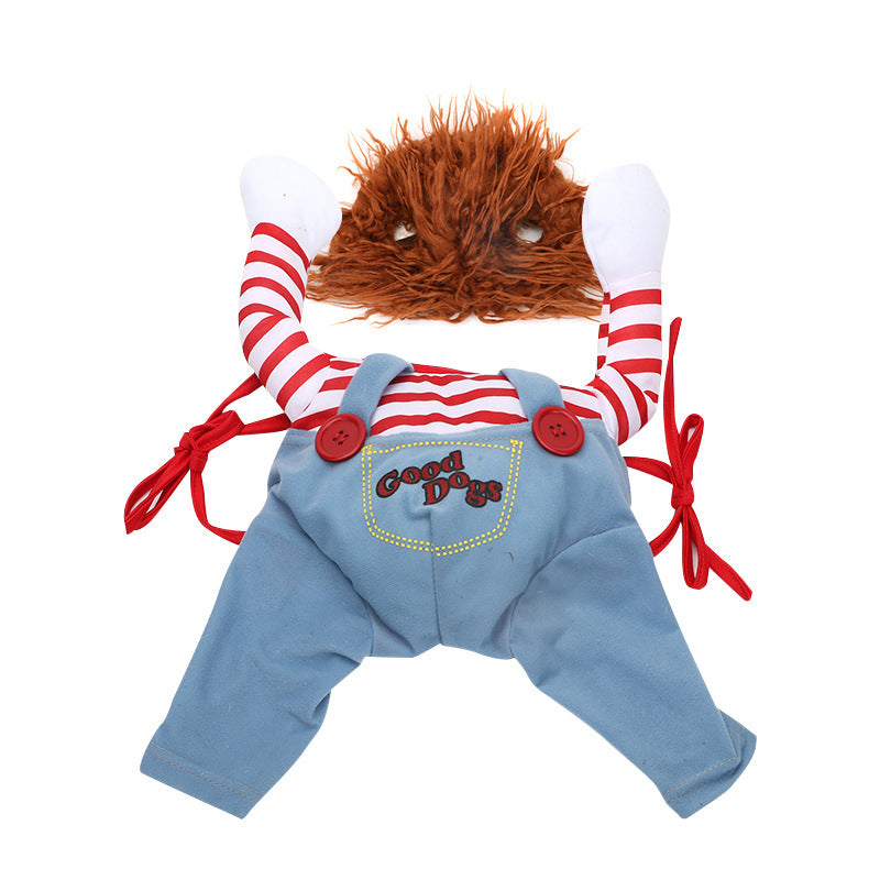 Halloween Pet Costume Pet Dog Funny Clothes Adjustable Dog Cosplay Costume Scary Costume Party Gatherings - Hiccupzz