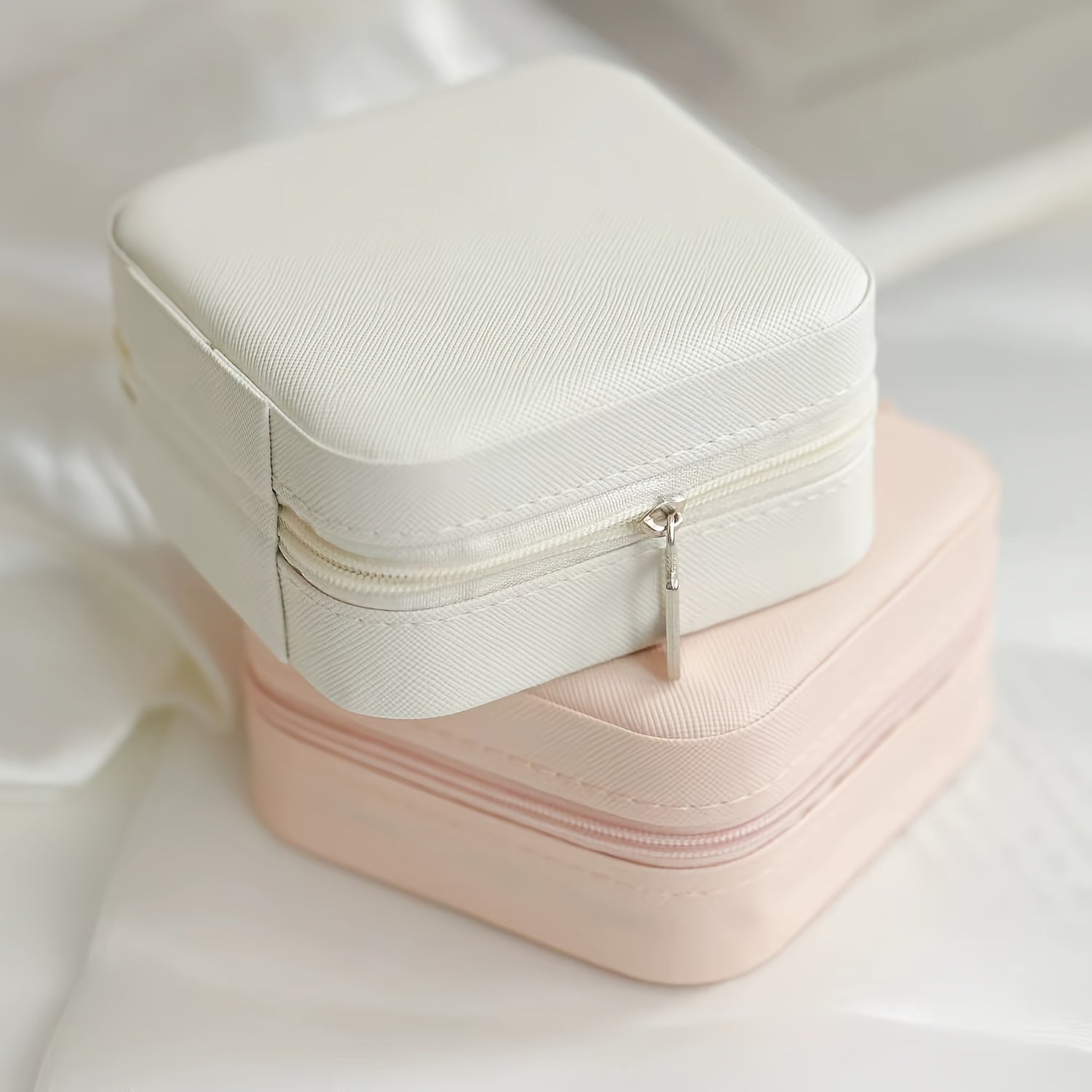 Simple Mini Portable Jewelry Box, Travel Storage Case, Multifunctional Organizer - Hiccupzz